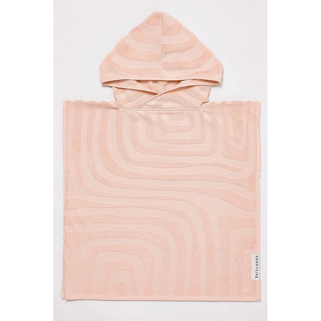 SunnyLife | Terry Beach Hooded Towel 6-9 Surf- Ice Pink - Cove. Beach Essentials