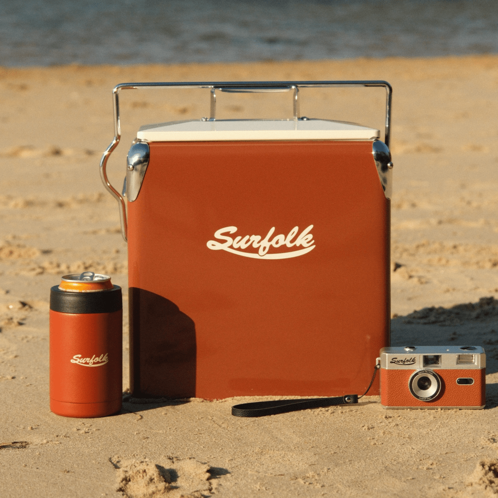 Surfolk | Retro Cooler Box | Rust - Cove. Beach Essentials