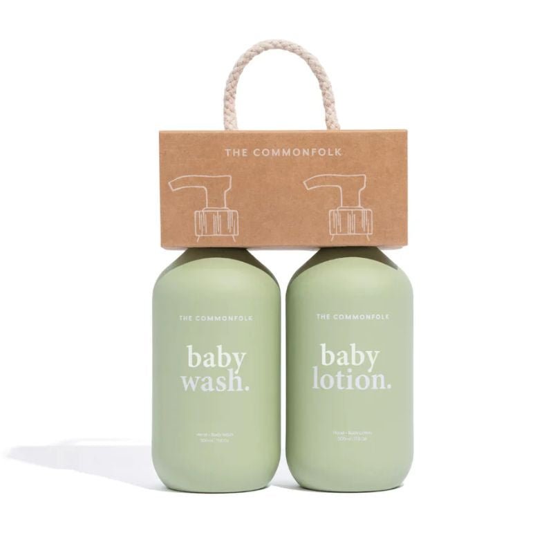 The Commonfolk Collective | BABY Wash + Lotion Kit - Keep It Simple / SAGE - Cove. Beach Essentials