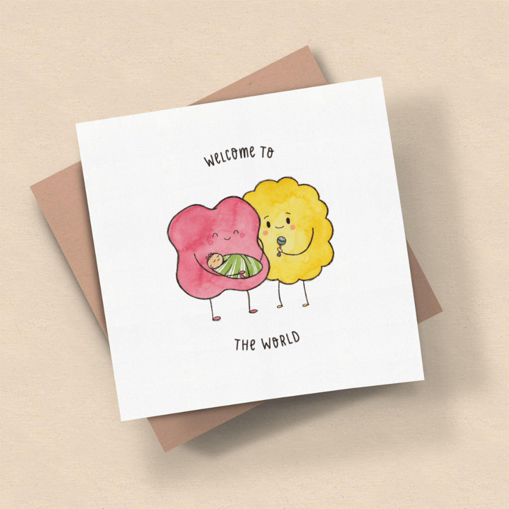 The Kiss Co. Card - Welcome To The World - Cove. Beach Essentials