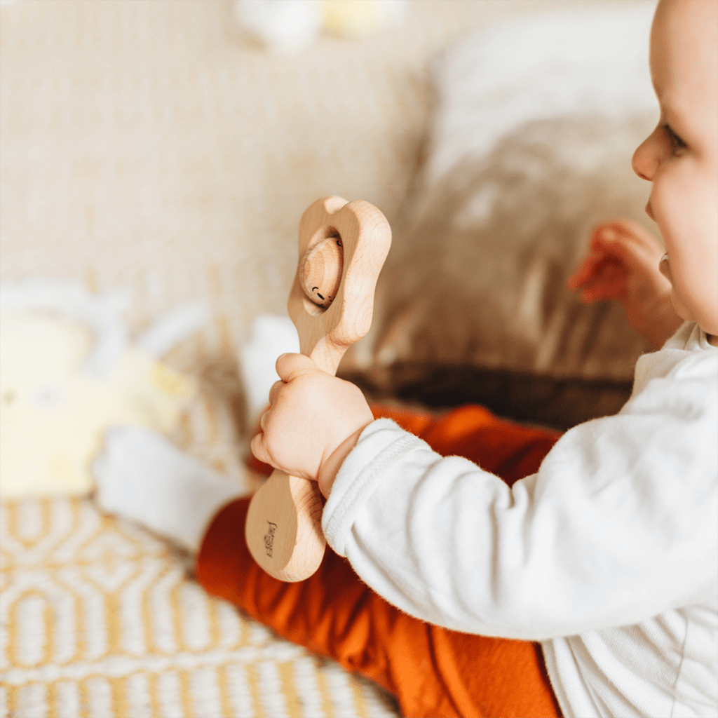 The Kiss Co. Pepi Kiss - All Natural Teething Rattle - Cove. Beach Essentials