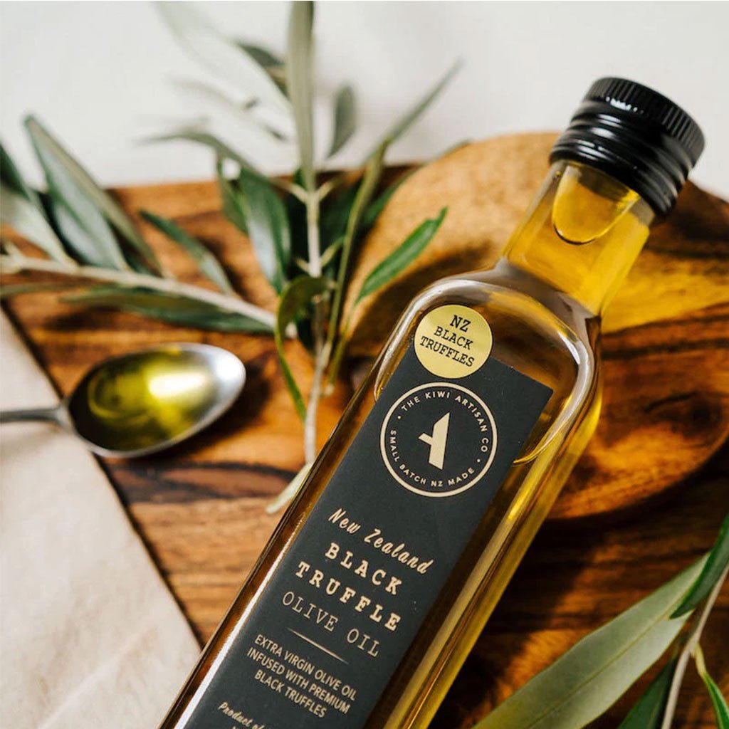 The Kiwi Artisan | NZ Black Truffle Olive Oil - Cove. Beach Essentials