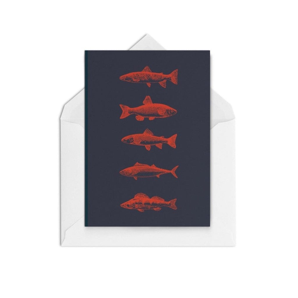 The Paper People Fish card with envelope