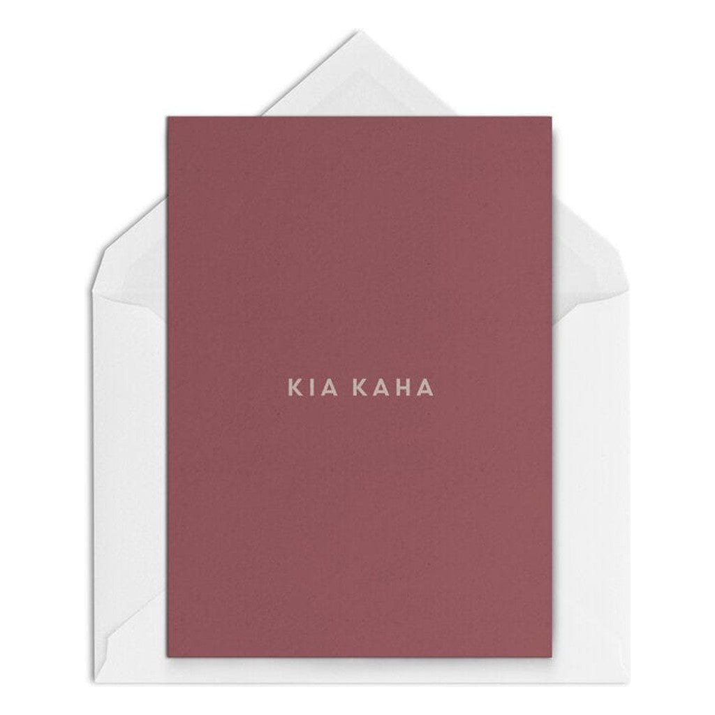 The Paper People Kia Kaha Grape card with envelope
