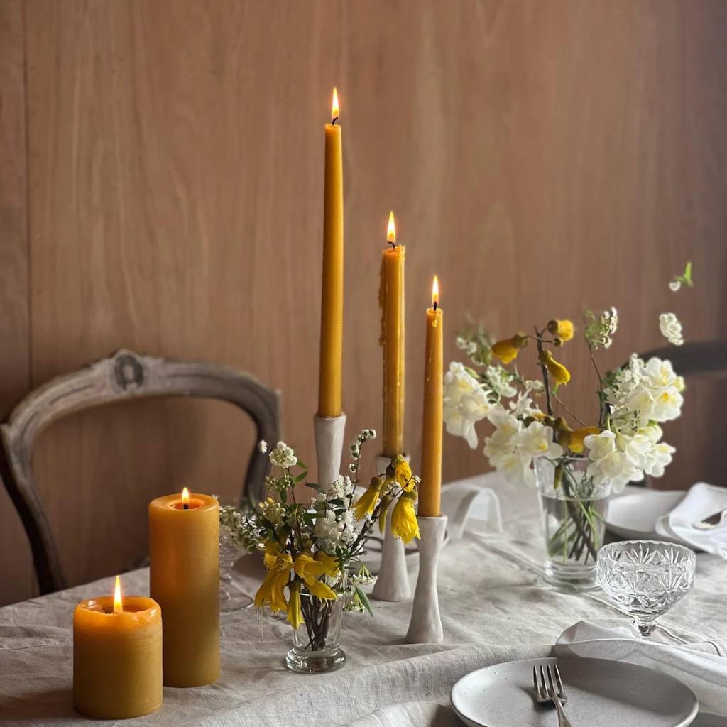 Authentic Honey Co. | Dinner Taper Set - Natural