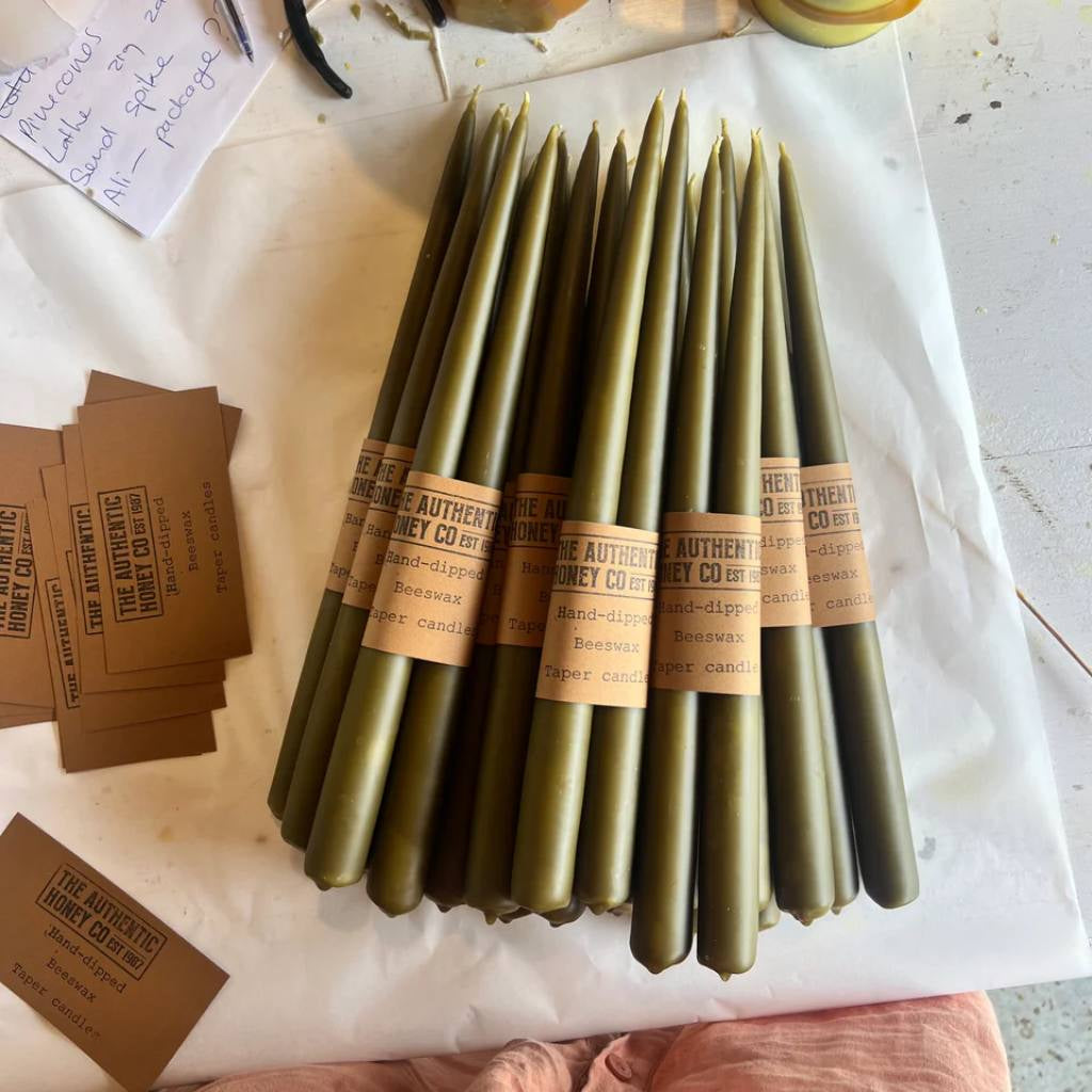 Authentic Honey Co. | Dinner Taper Set - Olive