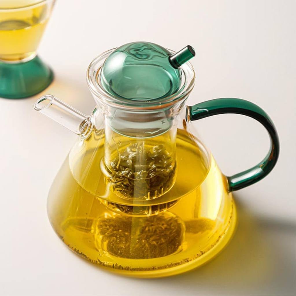 TUTU | Grun Borosilicate Glass Tea Pot - Cove. Beach Essentials