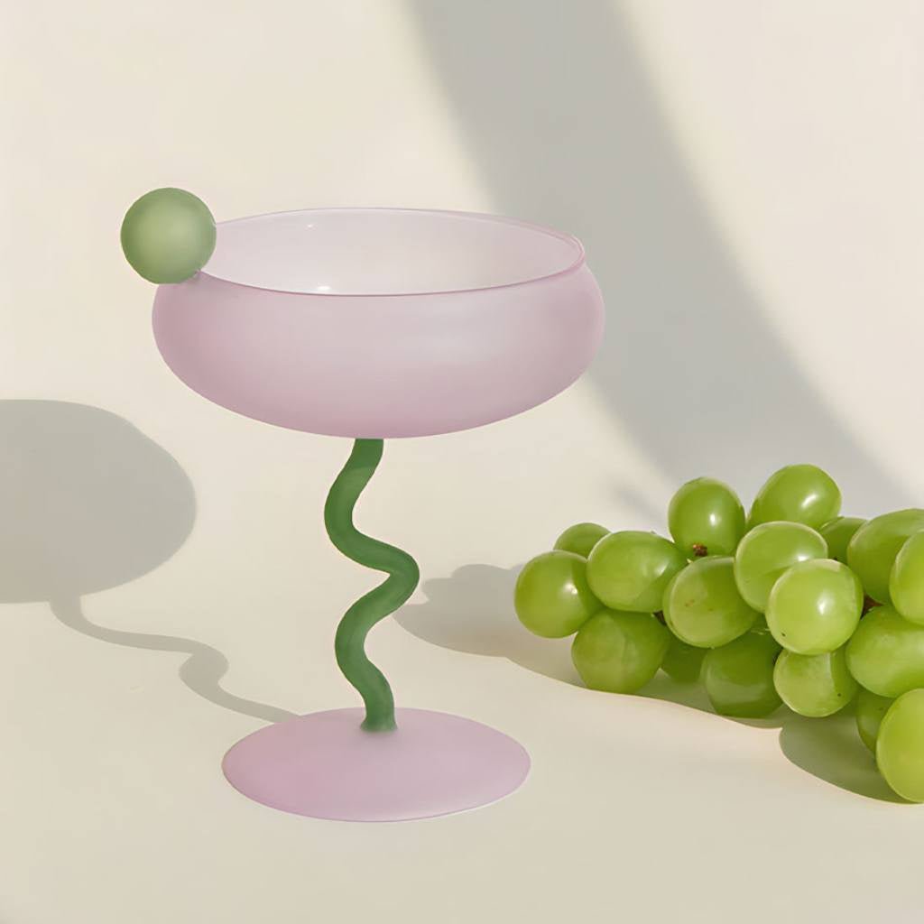TUTU | Lollipop Coupe Glass - Purple - Cove. Beach Essentials