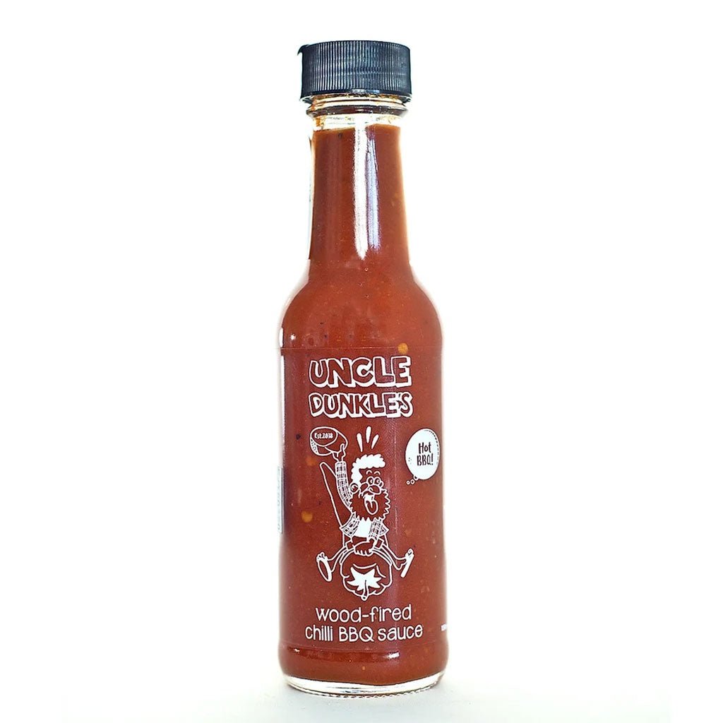 Uncle Dunkle's HOT Wood-Fired Chilli BBQ Sauce (Chipotle Style) - Cove. Beach Essentials