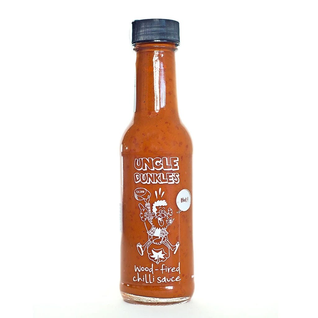Uncle Dunkle's HOT Wood-Fired Chilli Sauce - Cove. Beach Essentials