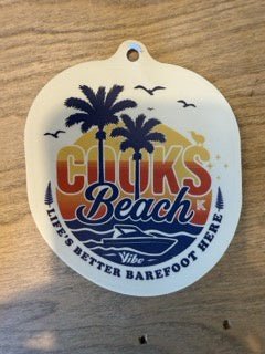 VAF | Cooks Beach Sticker - Cove. Beach Essentials
