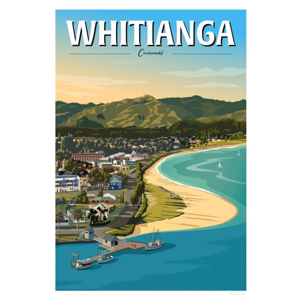 Viva | A4 Whitianga Print In Display Sleeve - Cove. Beach Essentials