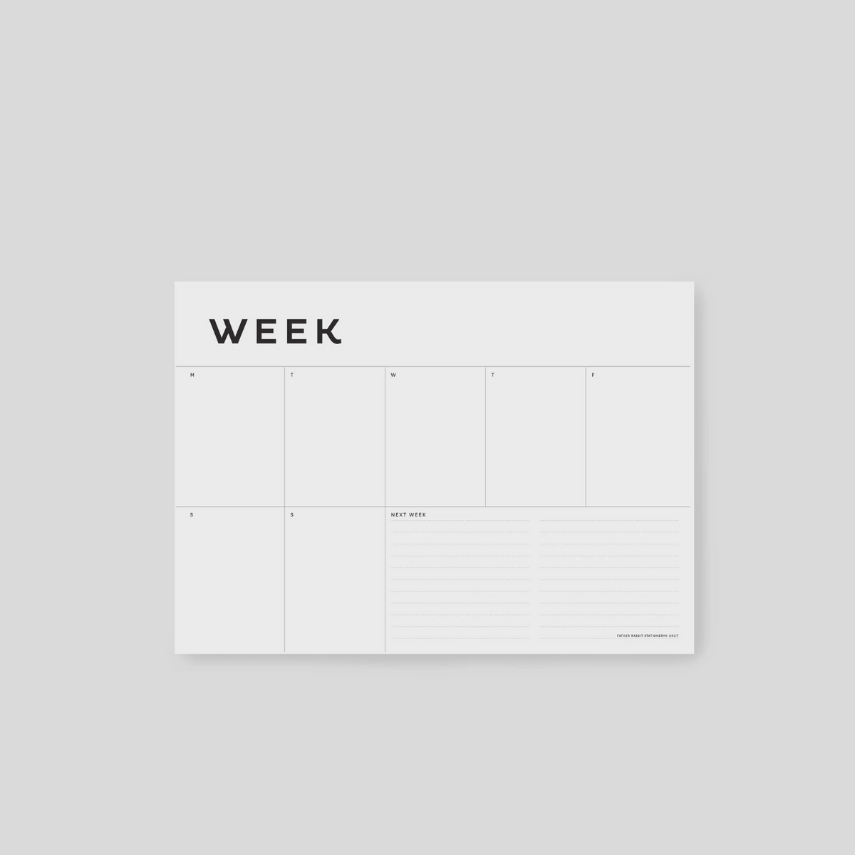 Father Rabbit Stationery | A4 Week Planner