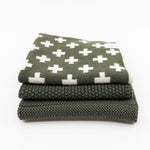 Ecovask Dishcloths 3pk - Winter Moss