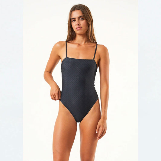 Afends Samia - Recycled One Piece Swimsuit - Black