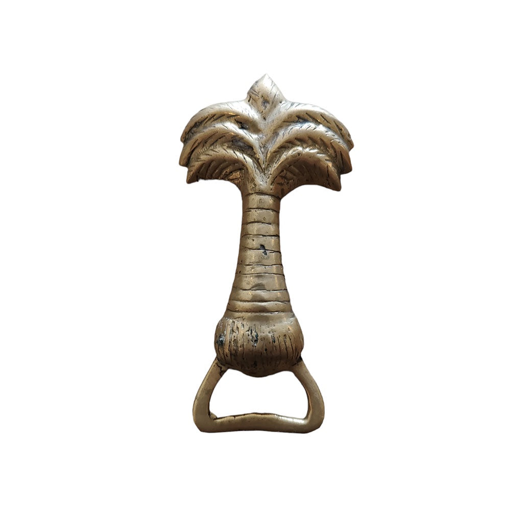 Cove. Brass Bottle Opener - Palm Tree Chunky