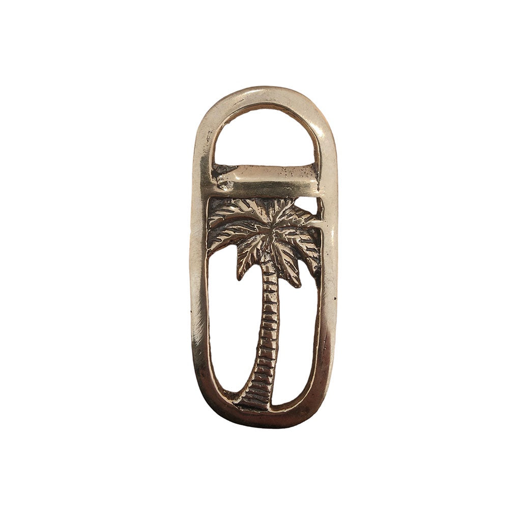 Cove. Brass Bottle Opener - Palm Tree Minimalist