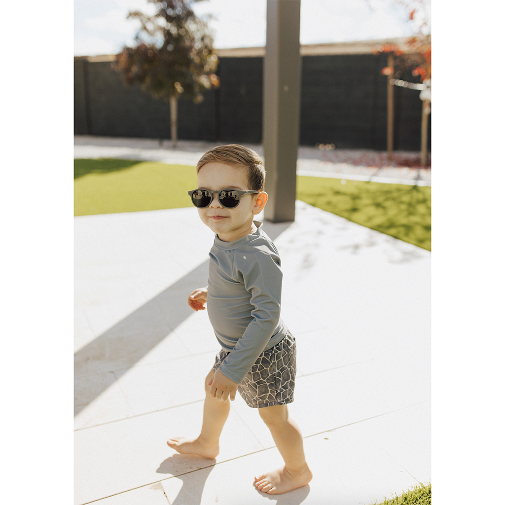 Current Tyed Keyhole Sunnies Matte Charcoal 6m-6y+