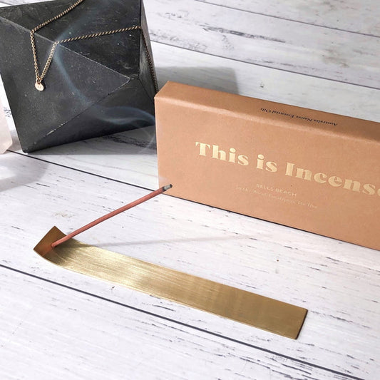 Gentle Habits Gold Incense Holder by Kirsty Lief