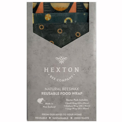 Hexton Bee Company Beeswax Reusable Food Wrap - Starter Pack