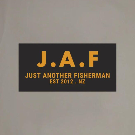 Just Another Fisherman | J.A.F Sticker - Charcoal