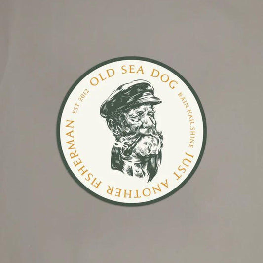 Just Another Fisherman | Old Sea Dog Sticker - Off White