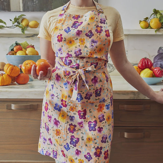 Kip & Co | Pansy Linen Apron