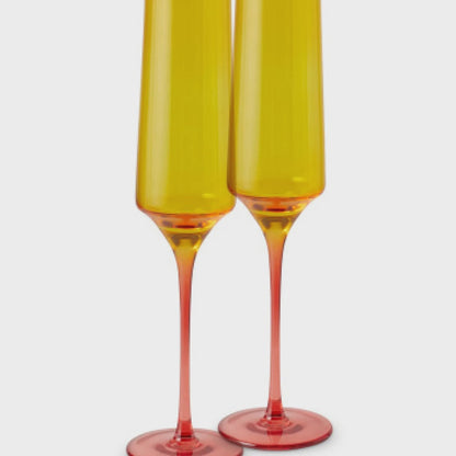 Kip & Co | Tropical Punch Champagne Glass 2P Set