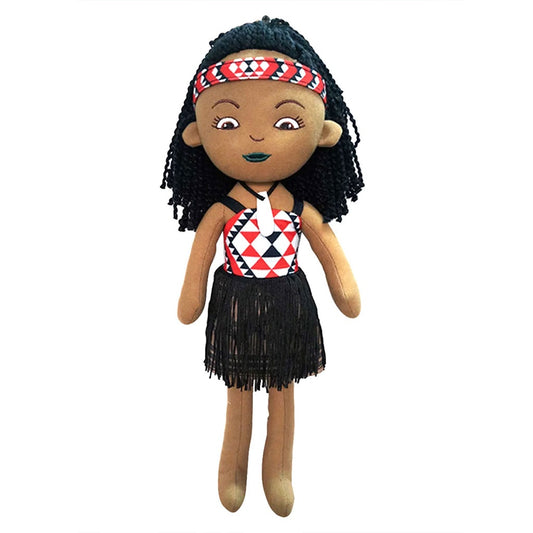 NZ Soft Doll Kapa Haka Girl 40cm