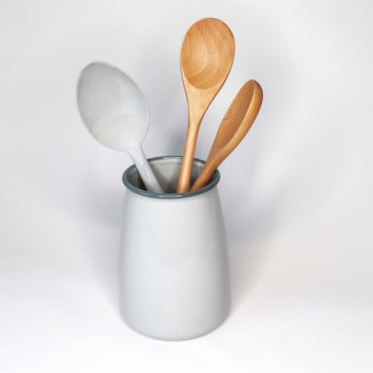 Old Mill Road - Grey Enamel Utensil Holder