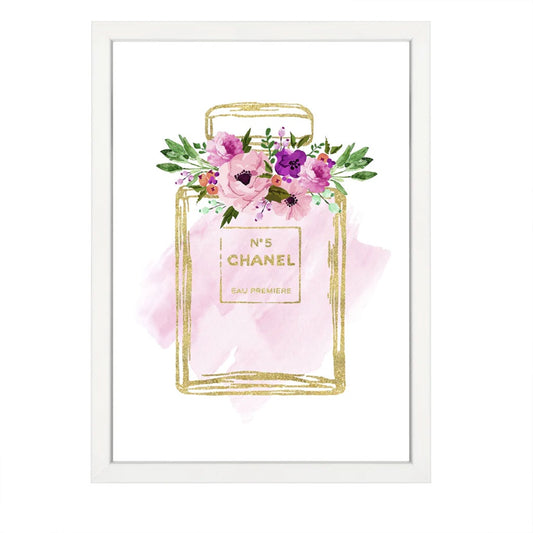 Papier HQ Floral Chanel A3 Print Framed