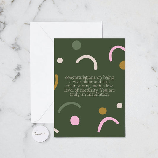 Papier HQ Greeting Card - Low Maturity Green