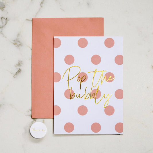 Papier HQ Greeting Card Pop the Bubbly