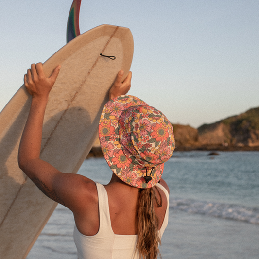 Sunward Bound Surf Hat Floral Flow