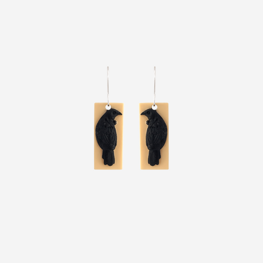 Tania Tupu Earrings - Tui - Short - Cream