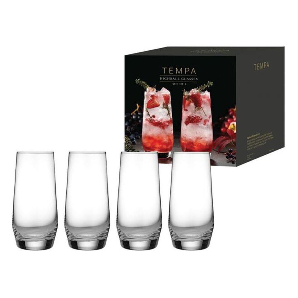 Tempa Highball Glasses - set of 4